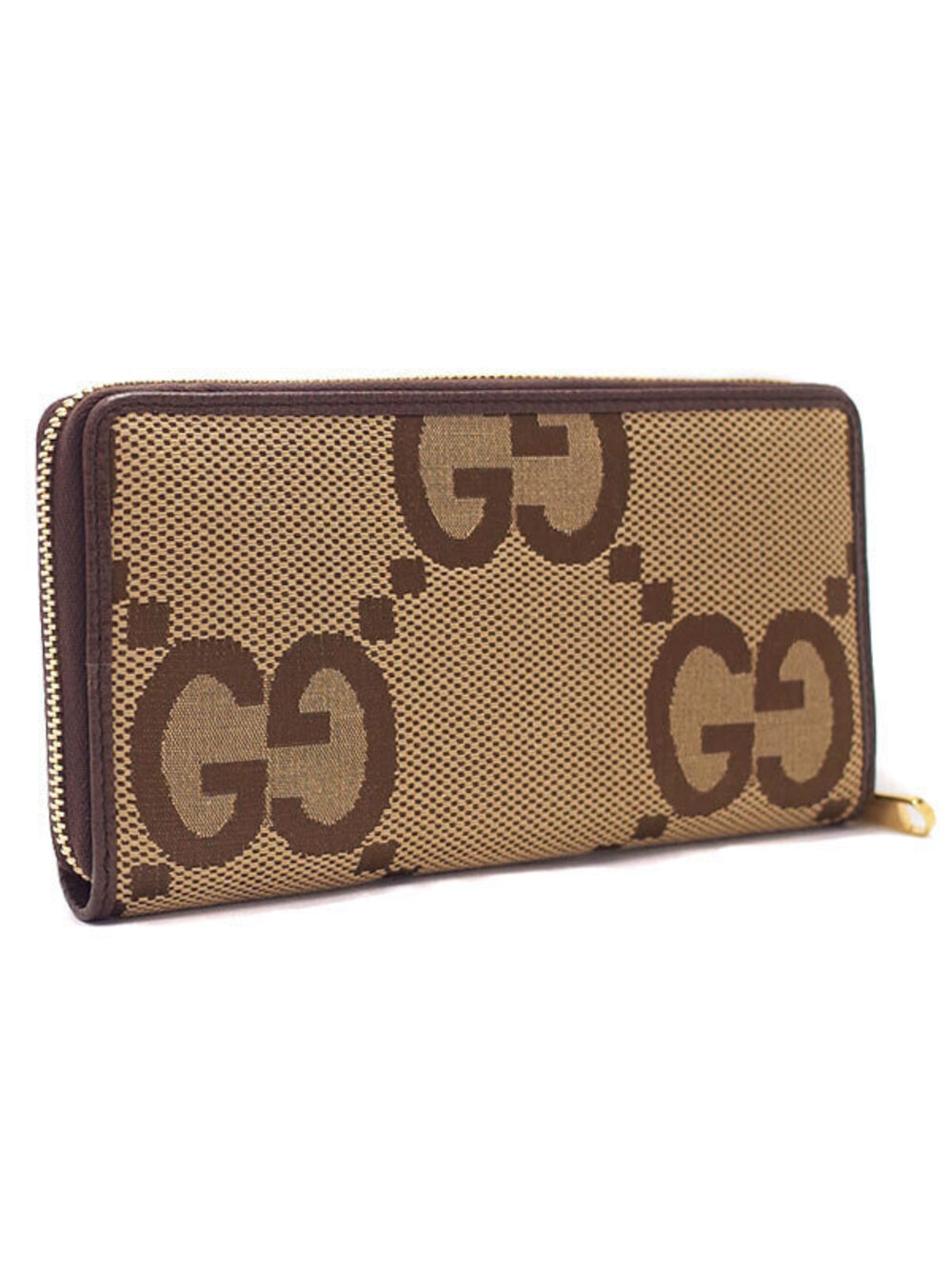 Gucci Long GG Continental Zipper Round Jumbo Wallet Black